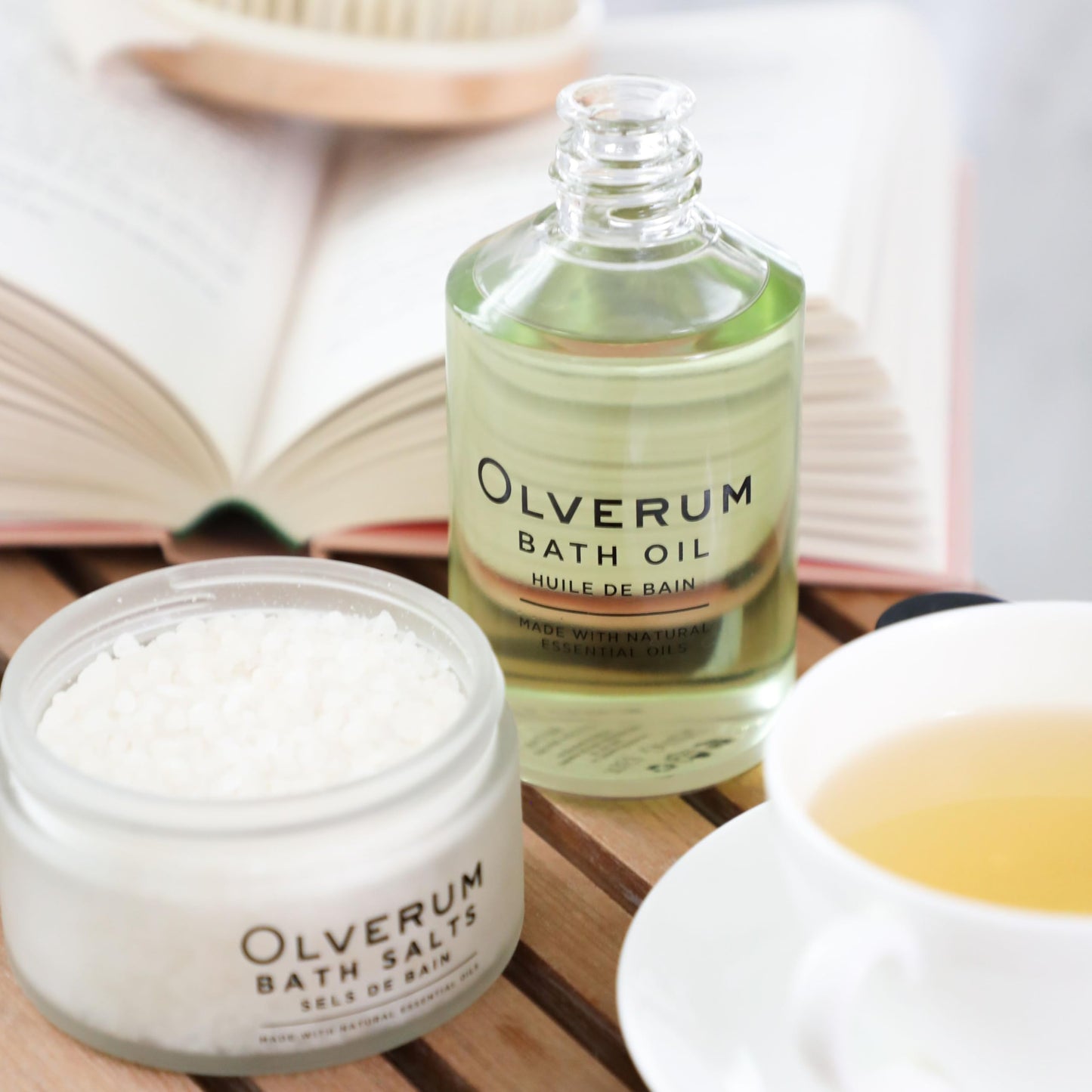 Olverum Bath Oil – Luxury Muscle Soothing Bath Oil – Highly Concentrated Blend of Pure Essential Oils – Best Relaxing Bath Oil Women and Men – Natural Vegan Green Wellness (125ML)