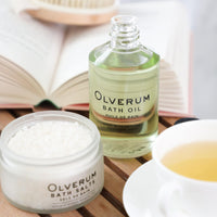 Olverum Bath Oil – Luxury Muscle Soothing Bath Oil – Highly Concentrated Blend of Pure Essential Oils – Best Relaxing Bath Oil Women and Men – Natural Vegan Green Wellness (125ML)