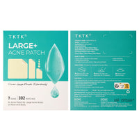 TKTK Large Pimple Patches for Face & Body Zit Breakouts, 7 Sizes 302 Count