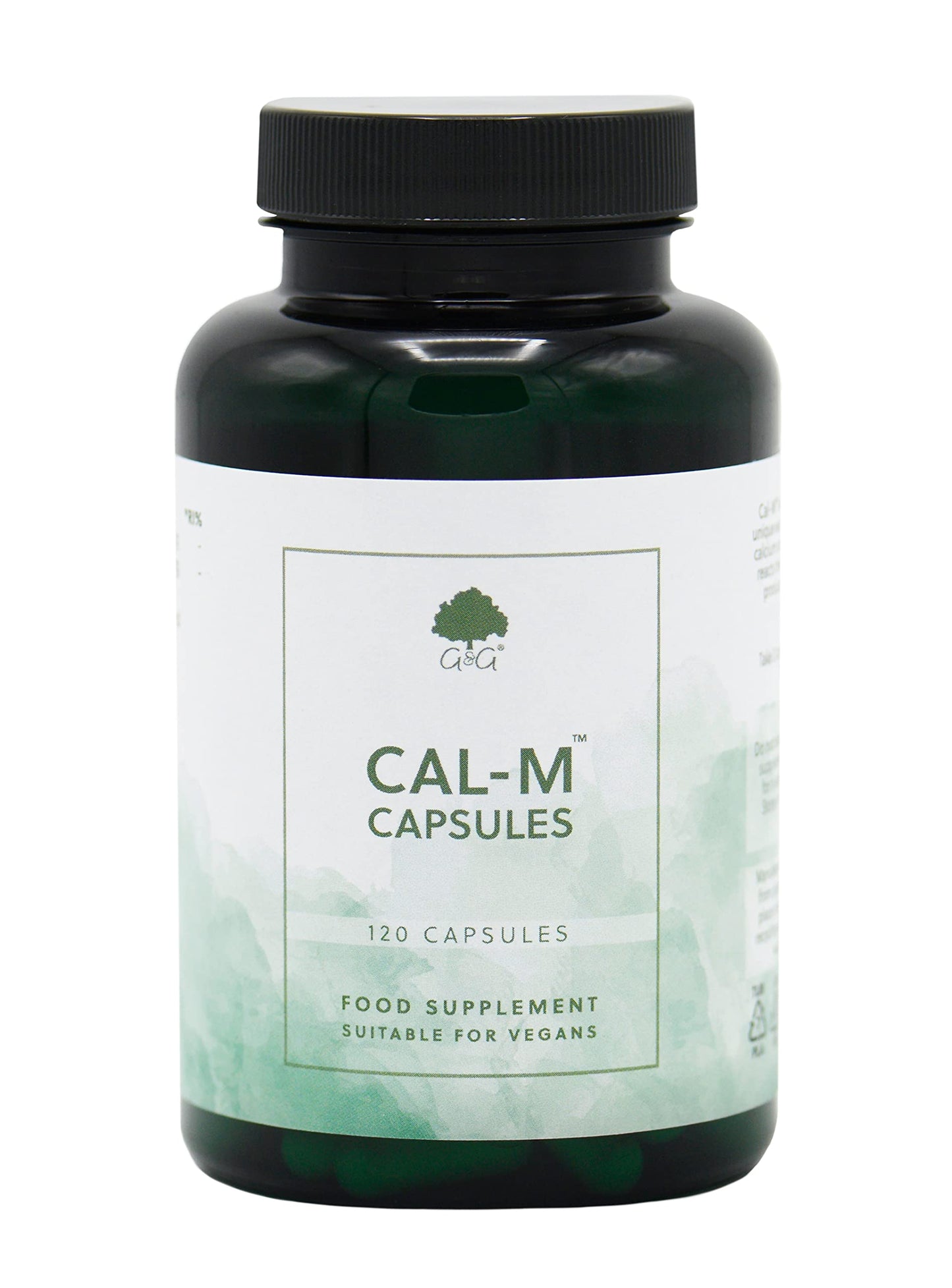 Cal-M Capsules | Calcium & Magnesium Blend with Cider Vinegar | Cal-mag Supplement | 120 Vegan Capsules | G&G Vitamins