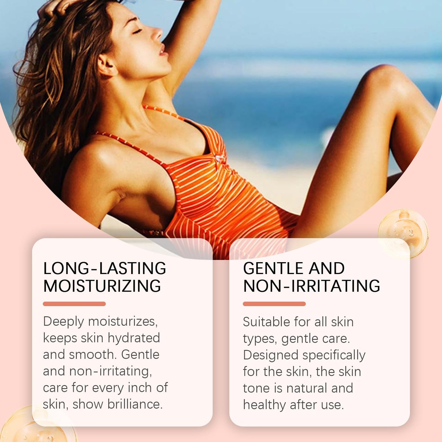 GUOUURR Sunless Tanning Drops for Body & Face - Self Tanner Drops to Naturally Boost Melanin, Enhance Natural Skin Tone & Achieve a Radiant Glow (1 Pack)