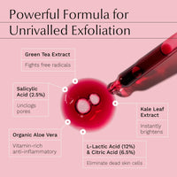 Hanna Müller Peeling Serum - AHA 18.5% + BHA 2.5% Chemical Peels for Face, AHA BHA Exfoliator for face - Exfoliating Ordinary Peeling Solution for Fine Lines & Wrinkles - Chemical Peel Serum, 1 Fl Oz