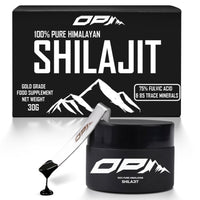 OP Health Himalayan Shilajit Resin – 100% Pure & Natural – 75%+ Fulvic Acid, Gold Grade, Lab Tested – Energy, Immunity, Skin & Bone Support – Ethically Sourced Small Batch – 30g