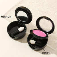 Pink Shimmer Eyeshadow Single Pink Eyeshadow Long-Lasting, Highly Pigmented Eye Shadows Waterproof Fine Powder Single Eye Shadow Palette Eyeshadow Make-Up for Women & Girls