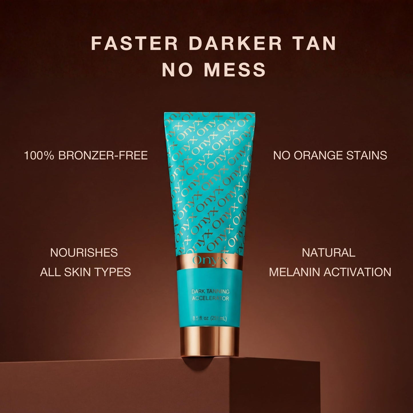 Onyx Dark Tanning Accelerator Intense Bronzer-Free Sunbed Cream 251 ml