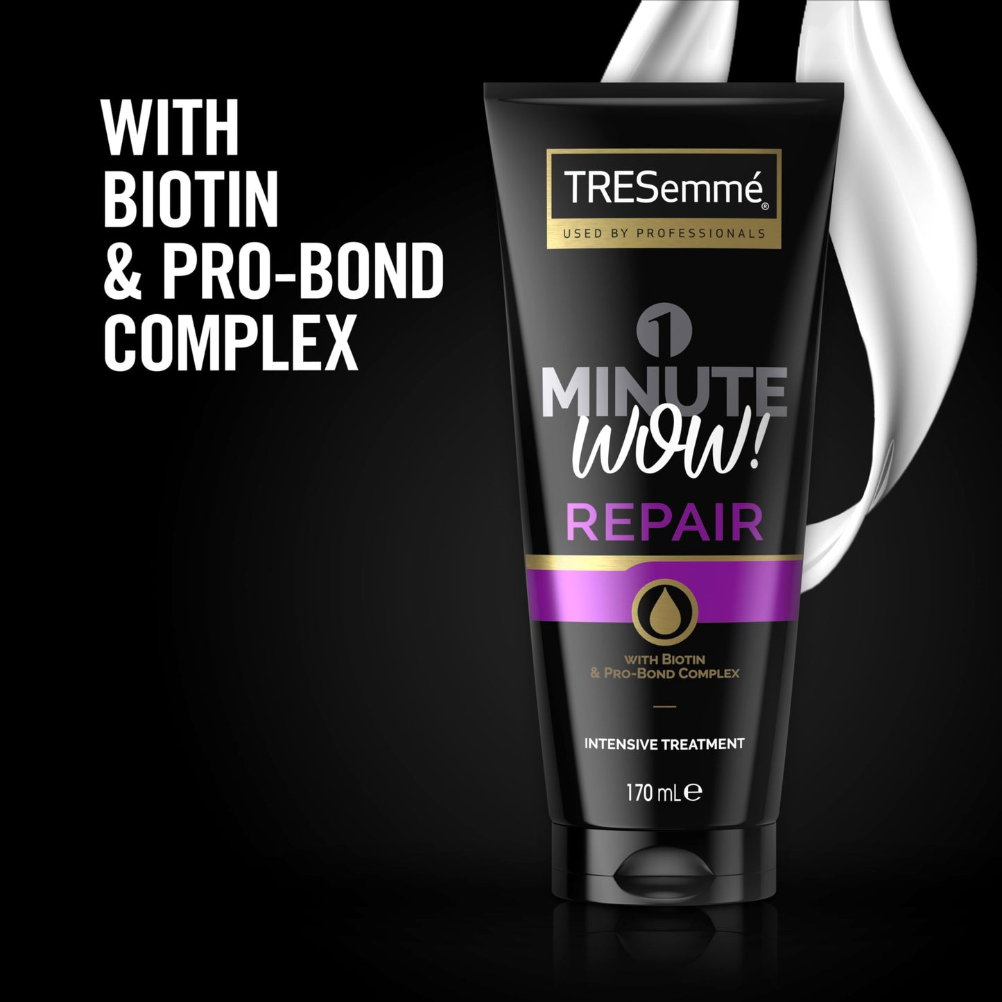 TRESemmé 1 Minute WOW Repair Intensive Hair Treatment with biotin & Pro-Bond Complex for damaged hair 170 ml