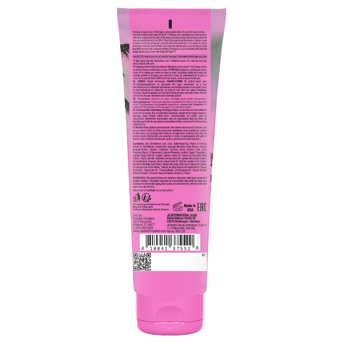 Devoted Creations Going Off Tropic Indoor/Outdoor Tropical Dark Tanning Lotion (251ml)
