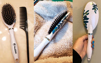 Sosoon Hair Brush, Boar Bristle Paddle Hairbrush for Long, Thick, Curly, Wavy, Dry or Damaged Hair, Reducing Hair Breakage and Frizzy, No More Tangle