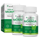 FSLHCY Moringa Capsules 800mg, Rich Moringa Powder Supports Energy, Joint & Immunity & Gut Health, Overall Vitality, Pure Vegan Extract Non-GMO (120pcs)