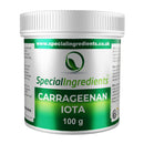 SPECIAL INGREDIENTS Special Ingredients Carrageenan Iota Premium Quality Food Grade Powder 100g, Suitable for Vegan's & Vegetarian's, Non GMO, Recyclable Plastic Container