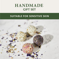 SatinNaturel Christmas Gifts for Women - 4Pcs Bath Bombs Gift Box - Hand Made with Essential Oil Flowers & Bio Shea Butter - Gifts for her - Gifts for Mum - Vegan Skincare by Satin Naturel