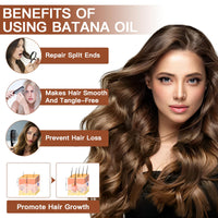 Angozo Batana Oil for Hair Growth,120ml Organic Batana Oil,Repairs Damaged Hair,Eliminates Split Ends and Enhances Hair Thickness for Healthier,Thicker