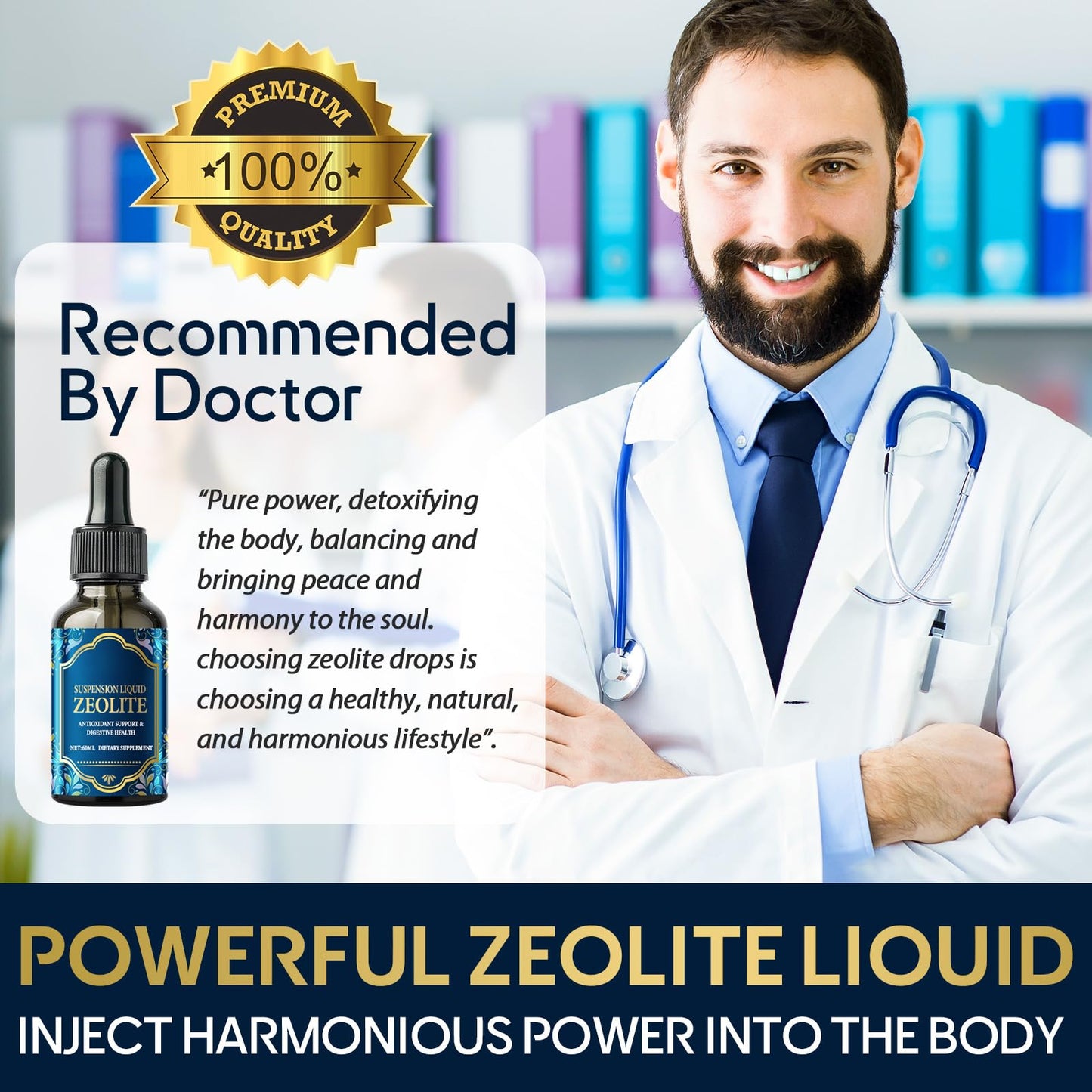 Anogol Zeolite Detox for Adults, Gentle Heavy Metal Detox, 60 ml Zeolite Drops with Chlorella, Methyl Vitamins B12 and D3, Boosting Energy and Focus, Supports Digestive and Immune Health, N1