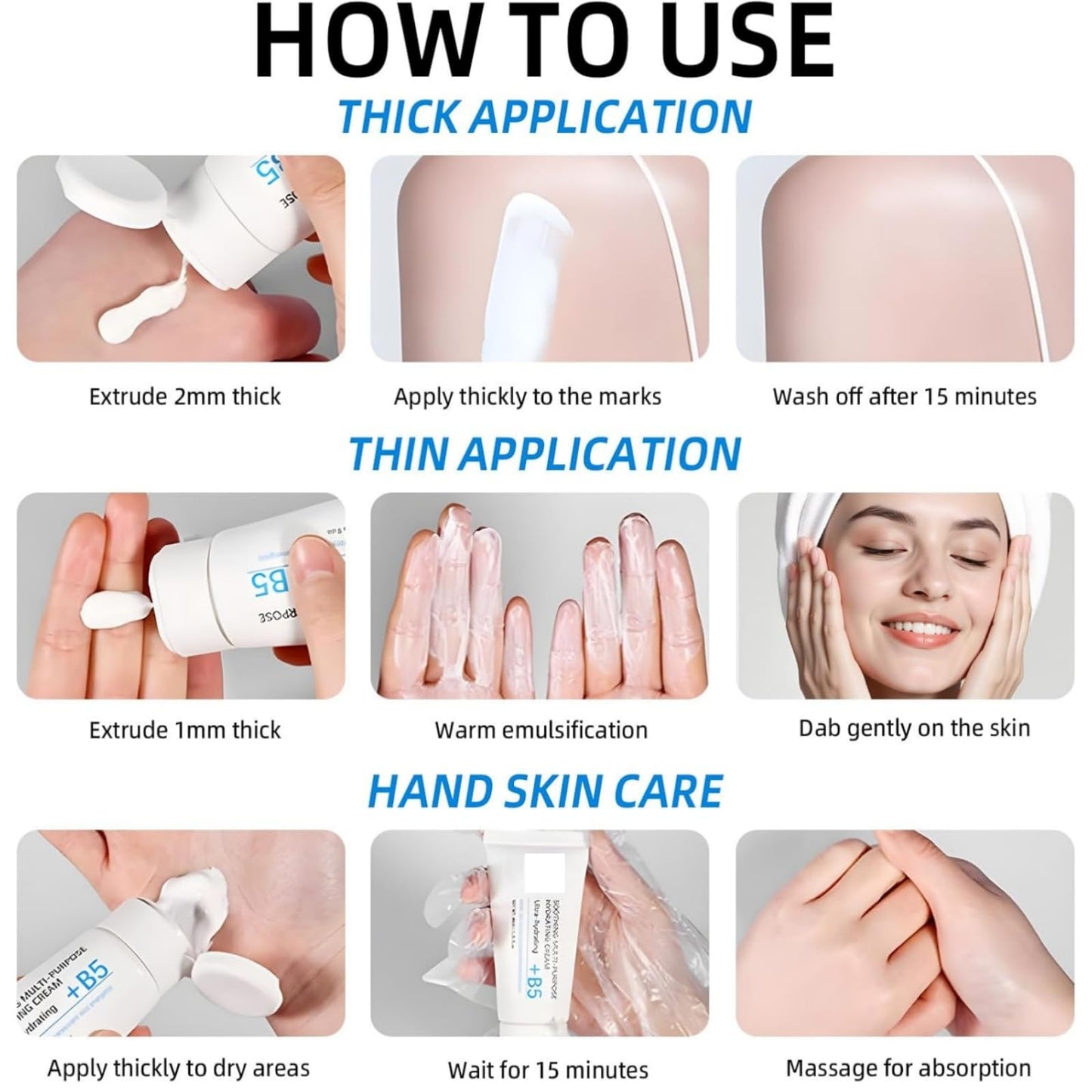 Vitamin B5 Repair Face Serum Cream,Skin Barrier Repair Cream,B5 Cre-am,Hydrating Cre-am,Skin Firming Butter,Restore Luster,Restore The Damaged Sk-In,Face Moisturizer For Women &Men And Sensitive