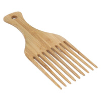 Hair Pick Comb,Wooden Afro Pick Lift Hair Comb,Hair Detangle Styling Comb with Wide Teeth for Wig Braid,Hair Styling Tool for Women Men