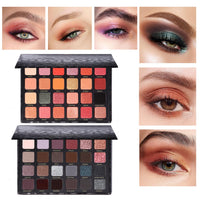 Generic 24 Color Leopard Print Eyeshadow Palette - Matte and Shimmer Shades Easy Blending Eyeshadow, Natural, Nude, Brown, and Smokey Makeup for Women Bold Party Look