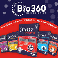 Natures Aid Bio360 OptiGUT-D (10 Billion Bacteria), Digestion Support, 30 Capsules (Pack of 5)