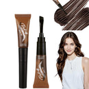 ShunJian Tat/too Eye Brow Peel Off,Peel Off Eyebrow Gel Tint,Semi-Permanent Colour Eyebrow Dye,Eye Brow Glue,Brow Gel,Waterproof & Long-Lasting,Dual-Head Design,Suitable for Everyone(02# Espresso)