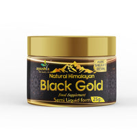 Ayushya Black Gold Pure Himalayan Shilajit Resin - Plant Derived Fulvic Minerals Immune Support - 25 grm/ml