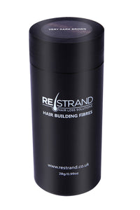 RESTRAND Hair Building Fibres. The Latest Generation of Fibres. Instantly Hide Hair Loss. 14 Colours Available, Large 28g Pot. (Light Brown)