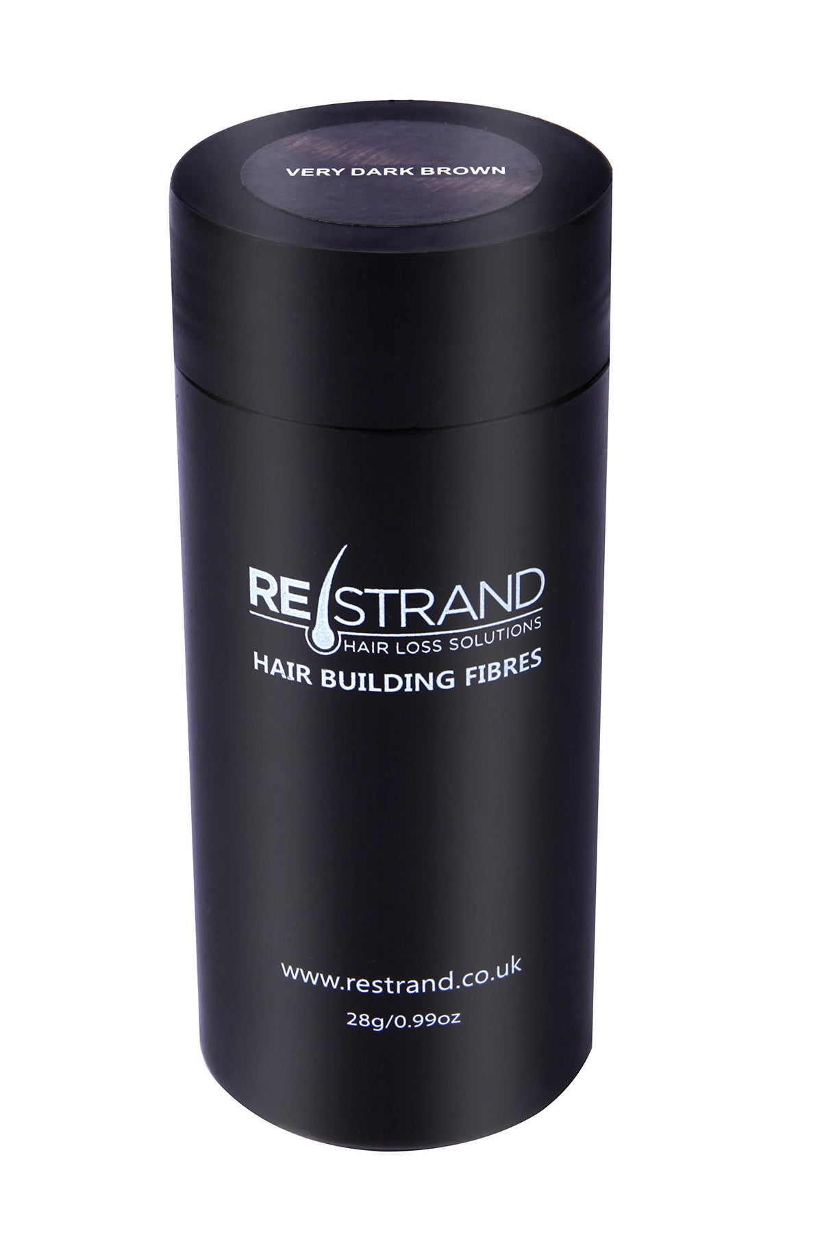 RESTRAND Hair Building Fibres. The Latest Generation of Fibres. Instantly Hide Hair Loss. 14 Colours Available, Large 28g Pot. (Dark Brown)