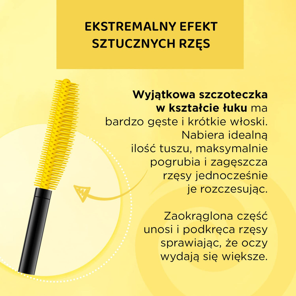 EVELINE COSMETICS Eveline Cosmetics Extension Volume 4D Volume & Curl Mascara - False Lash Effect with Precision Curve Brush, 10ml