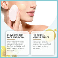 HERBENJOY 2pcs CC Cream Foundation,All-Over Complexion Perfector for Covers Scars & Imperfections,Waterproof Long-Lasting Hydrating Skin Tint Full Coverage Concealer,Covering Corrector Face Concealer Smooth