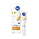 NIVEA Q10 Anti-Wrinkle Energy Revitalising Eye Cream (15 ml), Anti-Age Formula with Vitamin C, Q10, and GLYCOSTOP, Vitamin C Eye Cream to Reduce Appearance of Dark Circles and Crow's Feet