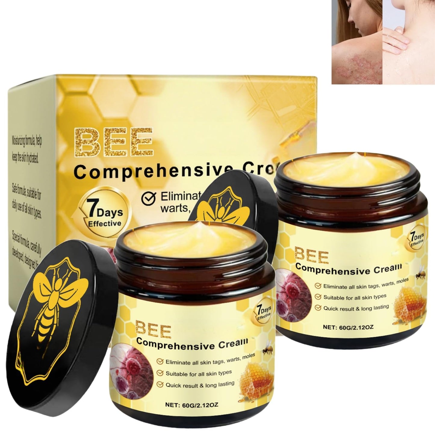 Mubuni 2PCS Bee V/enom Wrinkle Removal Cream,Bee V/enom Cream for All Skin Types,Be/e Ve/nom Crea/ms for Skin,B/ee Veno/m Comprehensive Cre/am,Be/e Ven/om Skin Treatment Cr/eam,B/ee Ve/nom Face C/ream