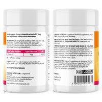 Vitamin D Chewable Supplements for Children 360 Raspberry Flavour Tablets by Sunshine Nutrition (Kids Chewable D3)