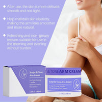 SEMECOMER Sculpt & Tone Arm Cream, Skin Tightening Cream Body, Firming Creams for Loose Skins, Skin Firming Body-Cream, Arm Lift Creams - Deeply Moisturize & Shape for a Sleeker Skins, Smooths Wrinkles - 100ML