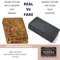 Dr Shea Organic African Black Soap 100g - Acne body wash - Face cleanser - Antibacterial moisturizer - Pack Of 3