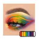 Face Paint, Eyeshadow Palettes, 8 Colour Matte Shimmer Eye Shadow Palette, Colorful Make-Up Palette Highly Pigmented Long Lasting Eye Shadow Red Green Yellow Blue Eyeshadow, Gift for Women Christmas