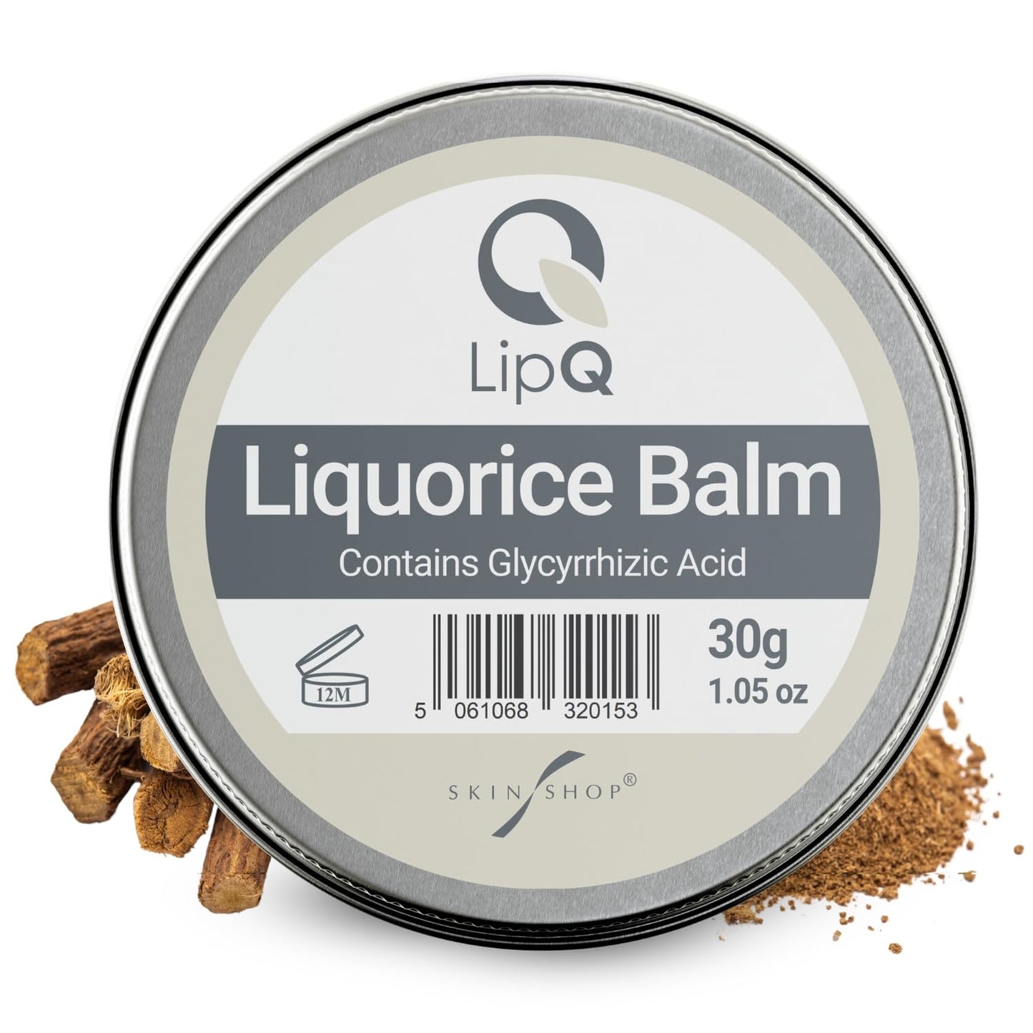 Skin Shop LipQ Liquorice Lip Balm 30g, Daily Care for Cold Sore-Prone Lips