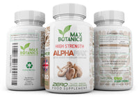 ALPHAMAX® Active Hexose Correlated Compound - High Strength Formula - 600mg - Made from Shiitake Mushrooms - No Additives - UK Made - GMP Standards (120 Capsule Bottle)