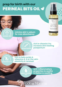 Rock Me Momma ROCK ME MOMMA Perineal Massage Oil for Perineal Massage to Help with Labour - Oil to Help Birth and Reduce Vaginal Tears, Labour Oil, Maternity Gift.