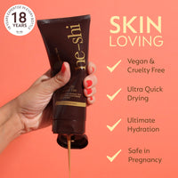 He-Shi Day to Day Darker Gradual Tan Moisturiser - Easy Application Self Tanning Lotion - Gradual Fake Tan with Vitamin E - Vegan & Cruelty Free - Hydrating Gradual Tan for Face & Body (200ml)