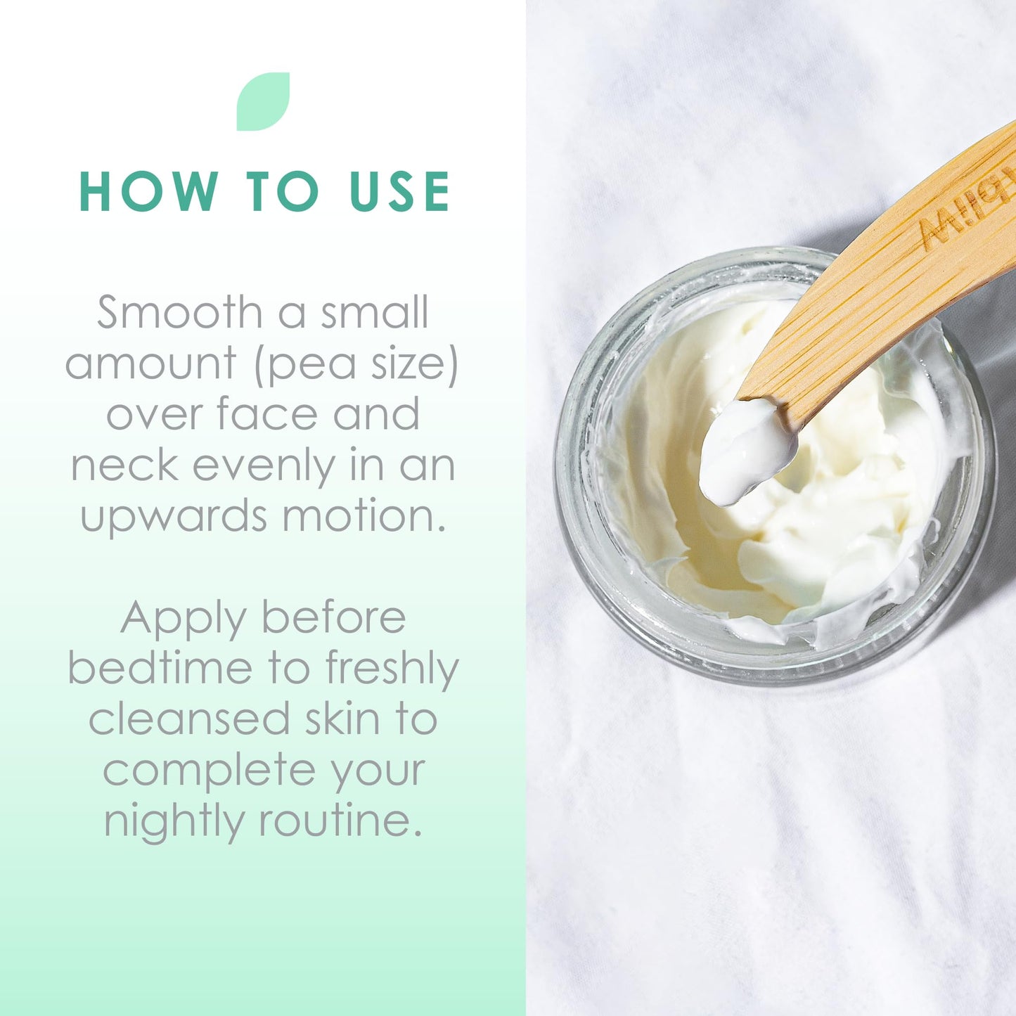 WildMint Glow to Bed Natural Facial Night Cream | Hydrating Moisturiser for Dry, Menopause & Mature Skin | Anti-Aging Skin Care with Hyaluronic Acid | UK Vegan Face Cream for Sensitive Skin 50ml