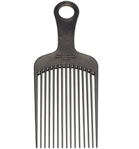Chicago Comb Model 11 Carbon Fiber, XL Hair Pick, Anti-Static, 7.5 Inches (19 cm), Made in USA, Graphite black