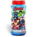 Avengers Kids 2-in-1 Bubble Bath & Shampoo - Gentle, Paraben-Free Bath & Hair Wash with Vitamin E & A, pH Balanced for Sensitive Skin - Lightly Scented, Safe for Children Aged 3+, 475ml