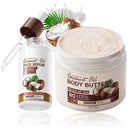 Tongyend Coconut Body Butter & Face Serum Duo | Coconut Moisturiser, 200g Hard Water Shield Body Cream + Face Serum for Dry Skin, Natural Moisturiser Set for Silky Hydration & Nourishing Care