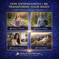 Aclla Nutrition Aclla Ashwagandha Gummies 3000mg with B6 – Vegan Apple Flavor – Stress, Sleep, Anxiety & Mood Support – Adaptogen Energy Booster – 60 Gummies (1 Month Supply)