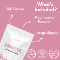Freak Athletics Inositol (Myo-Inositol) Powder 300g | Premium Myo Inositol Powder - Supports Women with PCOS - Promotes Hormonal Balance & Normal Ovarian Function