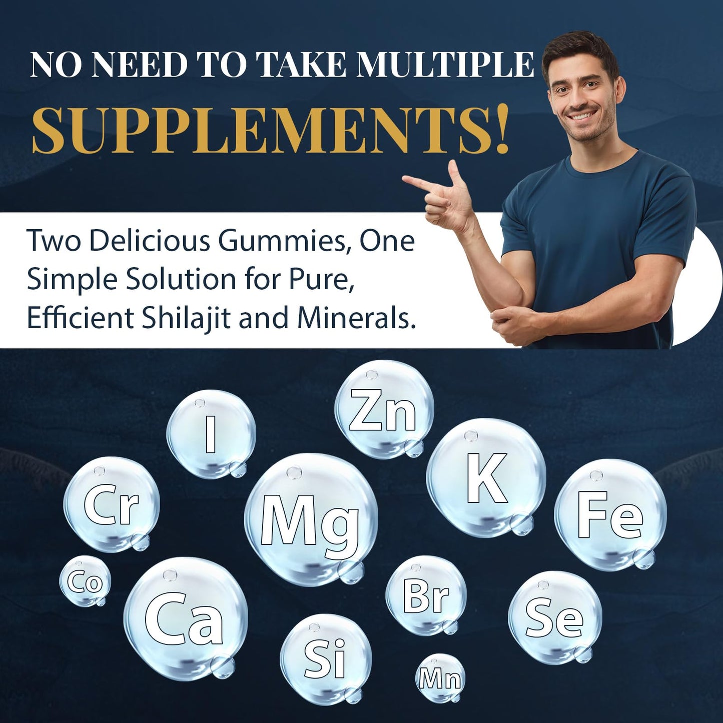 Veenuule 1400MG Shilajit Gummies, Pure High Strength Himalayan Shilajit Gummies with Chaga & Ashwagandha, Shilajit Gummies for Men & Women, 85+ Trace Minerals & Fulvic Acid, Zero Sugar, 60 Gummies