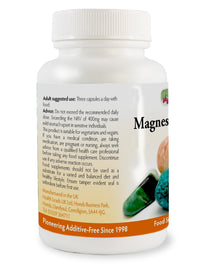 Health Leads ...Working With Nature Magnesium Gluconate 500mg x 90 Capsules (100% Additive Free)