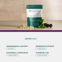 The Better Menopause Better Night Sleep Supplement for Women | with Magnesium, Ashwagandha & Lemon Balm | All-in-one Blend of Adaptogens & Vitamins to Calm The Nervous System, Balance Mood & Improve Sleep | 60 Capsules