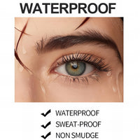 Dark Brown Mascara for Eyes, Long Lasting Thick,Quick Drying & Non-Clump, Smudge-Proof Fiber Mascara, Instant Hair Dye for Christmas, Halloween, Birthdays, Parties