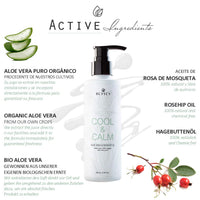 Beysey living natural Organic Aloe Vera Gel with Rosehip Oil - Daily Moisturising Body Lotion/After Sun/Post Depilatory Cream - Beysey COOL&CALM 200ml