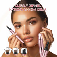 EONFAVE Eyebrow Pencil - Microblading Eyebrow Pen with 4 Micro-Fork Tip - New 3D Magic Eyebrow Pencil - Waterproof and Smudgeproof Brow Pen,Creates Natural Looking Defined Eyebrows