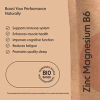 Fitness Health 1200mg Zinc Magnesium Vitamin B6-120 Tablets - Muscle Recovery & Sleep